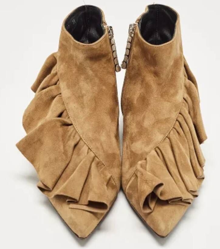 JW Anderson Pre-owned Suede boots Brown Dames