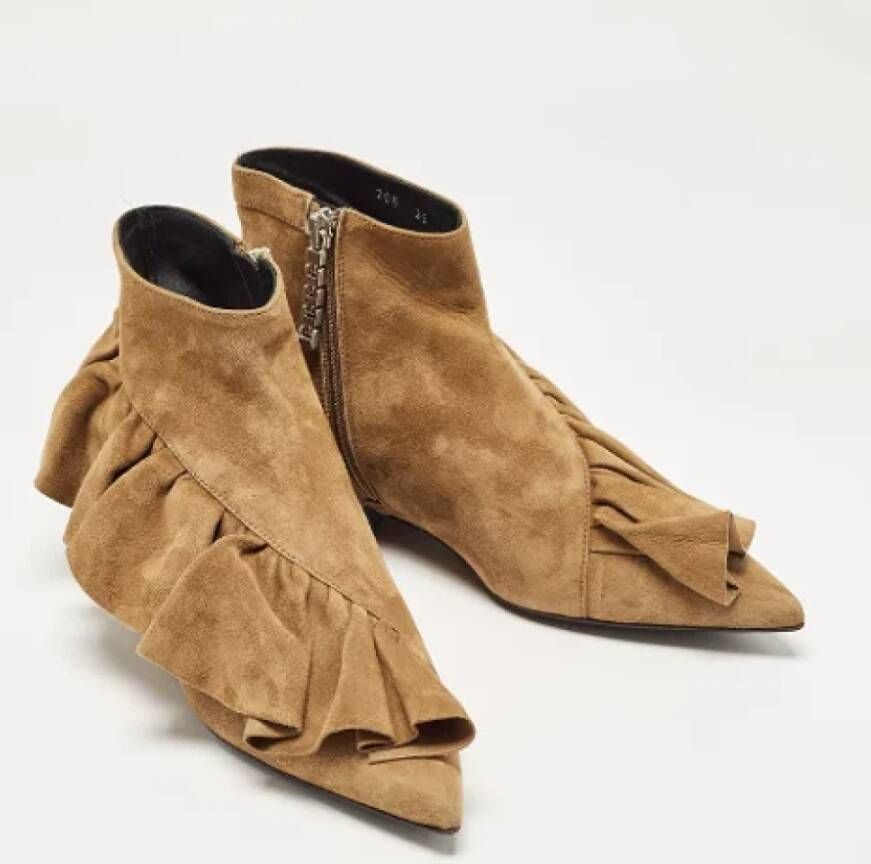 JW Anderson Pre-owned Suede boots Brown Dames