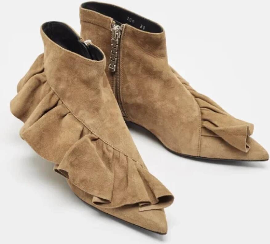 JW Anderson Pre-owned Suede boots Brown Dames