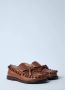 JW Anderson Ruffle Leren Loafers Brown Dames - Thumbnail 2