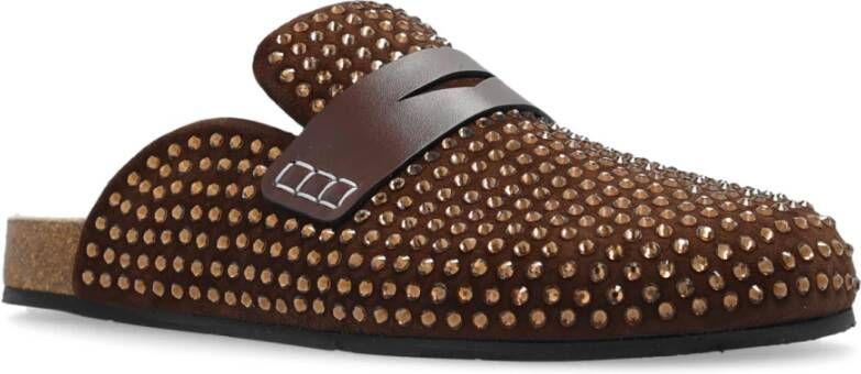 JW Anderson Suède pantoffels Brown Dames