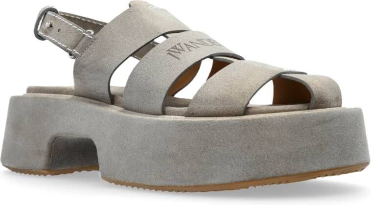 JW Anderson Suede platform schoenen Gray Dames