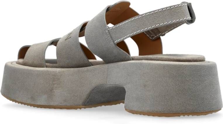 JW Anderson Suede platform schoenen Gray Dames