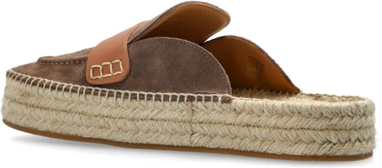 JW Anderson Suede Slides Brown Dames