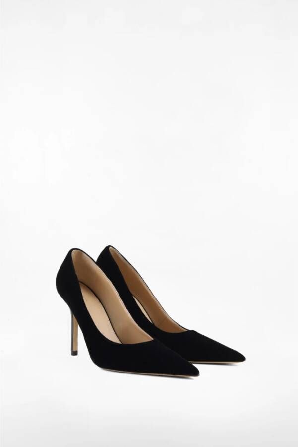 JW Anderson Viscose Cupro Leren Pumps Black Dames