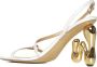 JW Anderson Witte Leren Vierkante Neus Sandalen Yellow Dames - Thumbnail 3