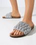 JW Anderson Zilveren Gevlochten Sandalen Gray Dames - Thumbnail 2