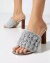 JW Anderson Zilveren Sandalen met Geweven Band Gray Dames - Thumbnail 2