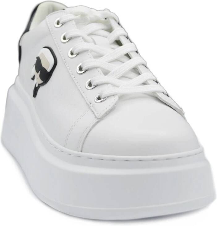 Karl Lagerfeld Casual Sneakers met 6cm Hak White Dames