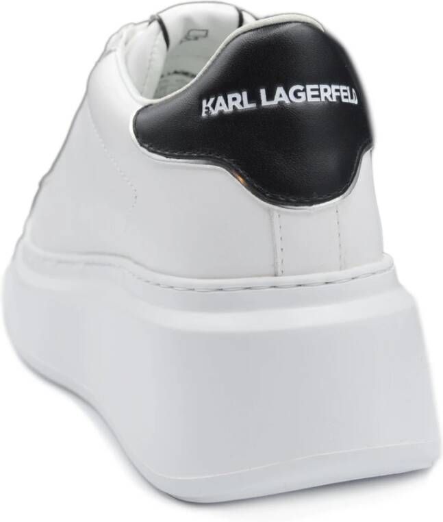 Karl Lagerfeld Casual Sneakers met 6cm Hak White Dames