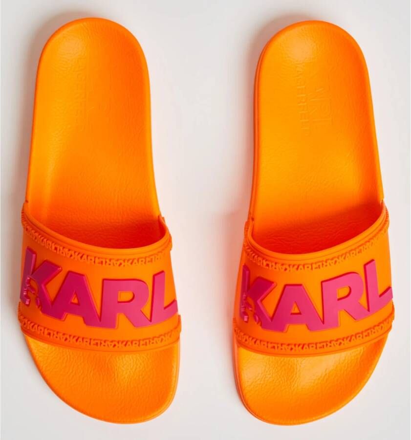 Karl Lagerfeld Claquette Orange Heren