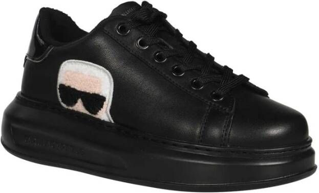 Karl Lagerfeld Contrasterende lage sneakers Black Dames