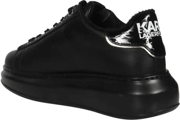 Karl Lagerfeld Contrasterende lage sneakers Black Dames