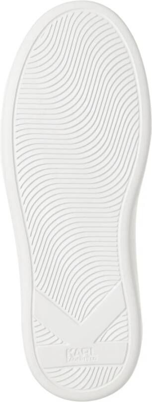 Karl Lagerfeld Effen Vetersluiting Sneakers White Dames