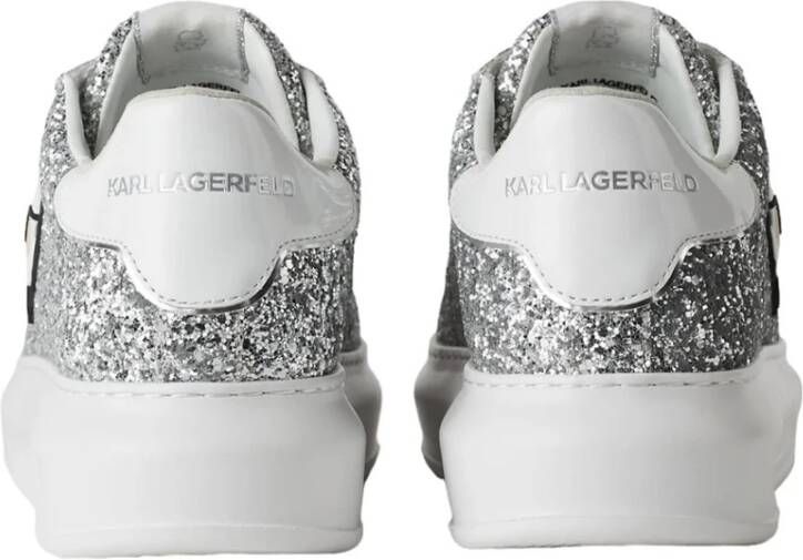 Karl Lagerfeld Glitter Sneakers Kapri Style Gray Dames