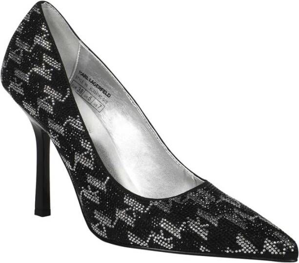 Karl Lagerfeld Glitter Stiletto Pumps Black Dames