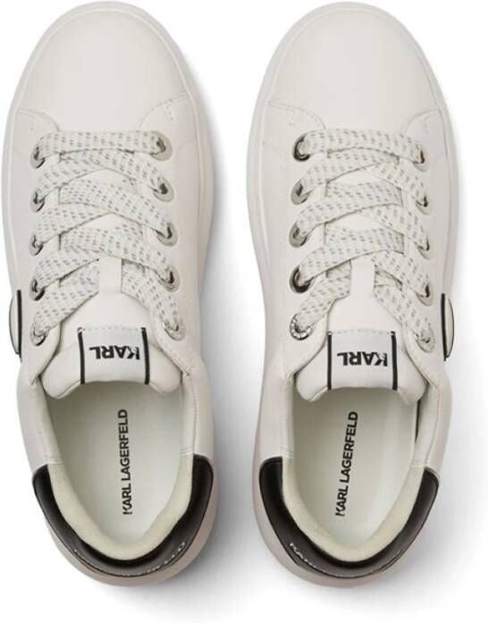 Karl Lagerfeld Ikonik NFT Kapri leren sneakers White Dames