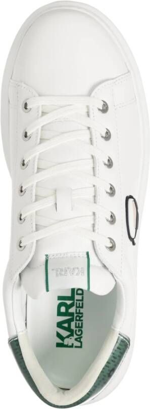 Karl Lagerfeld K Ikonik Kapri Sneakers Vetersluiting Effen Patroon White Heren