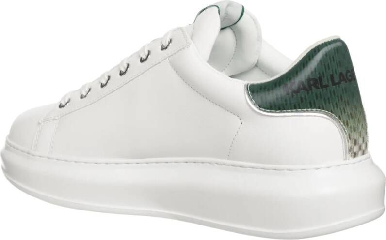 Karl Lagerfeld K Ikonik Kapri Sneakers Vetersluiting Effen Patroon White Heren