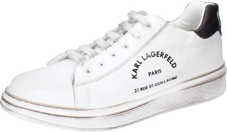 Karl Lagerfeld Leren Dames Sneakers White Dames