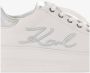 Karl Lagerfeld Leren Veterschoenen Wit Logo White Dames - Thumbnail 5