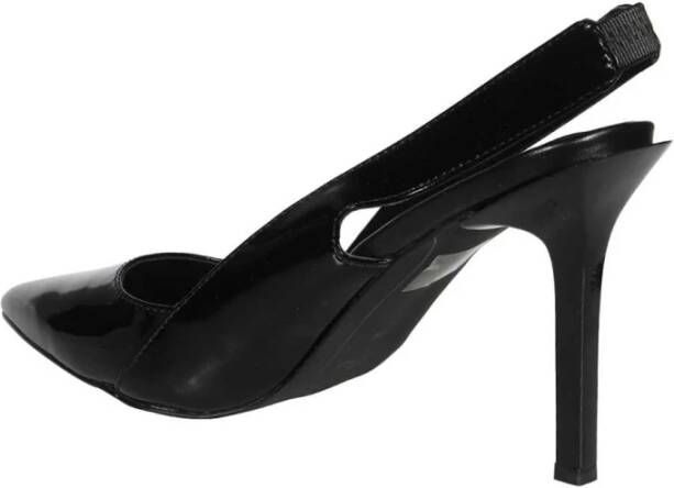 Karl Lagerfeld Logo Print Slingback Pumps Black Dames