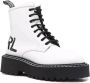 Karl Lagerfeld Patrol II borstel logo booties White Dames - Thumbnail 2