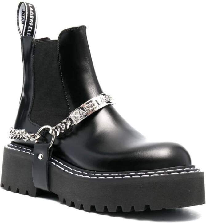 Karl Lagerfeld Patrol II k-chain booties Black Dames