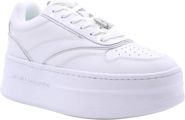 Karl Lagerfeld Luxe Plimiri Sneakers voor Vrouwen White Dames