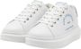 Karl Lagerfeld Sneakers kapri kl62539f witte tekst lthr White Dames - Thumbnail 4