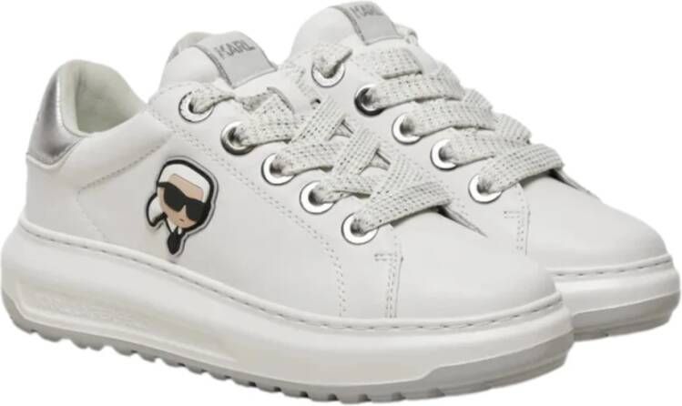 Karl Lagerfeld Sneakers kapri lug kl67530 wit lthr White Dames