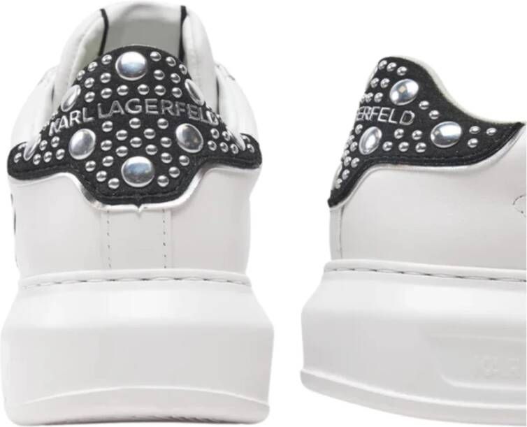 Karl Lagerfeld Sneakers kapri nft mirror studs kl62529m white lthr White Dames