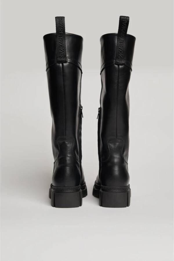 Karl Lagerfeld Stijlvolle Aria Riding Boot Hi Black Dames