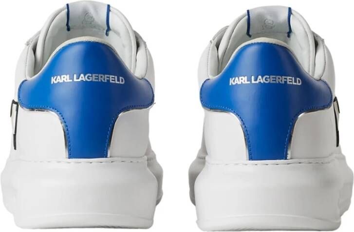 Karl Lagerfeld Wit Blauw Heren Sneakers Kl52528 White Heren