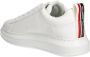 Karl Lagerfeld Witte Leren Heren Sneakers Essential White Heren - Thumbnail 3