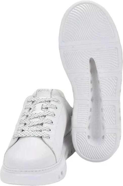 Karl Lagerfeld Witte Leren Herensneakers White Heren