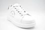 Karl Lagerfeld Witte Leren Platte Schoenen Zilver White Dames - Thumbnail 2