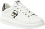 Karl Lagerfeld Witte Leren Sneakers Kapri Kl62529N White Dames - Thumbnail 3