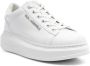 Karl Lagerfeld Witte Leren Sneakers met Logodetails White Dames - Thumbnail 2