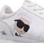 Karl Lagerfeld Witte Leren Suède Veterschoenen White Dames - Thumbnail 4