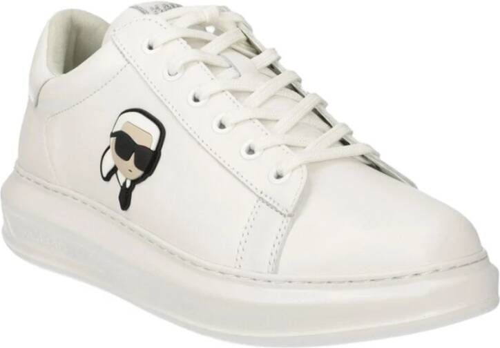 Karl Lagerfeld Witte Mono Herensneakers White Heren