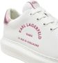 Karl Lagerfeld Witte Roze Sneakers Kapri White Dames - Thumbnail 3