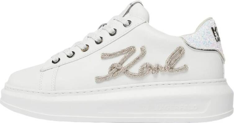 Karl Lagerfeld Witte Sneaker Kapri Kl62510G White Dames