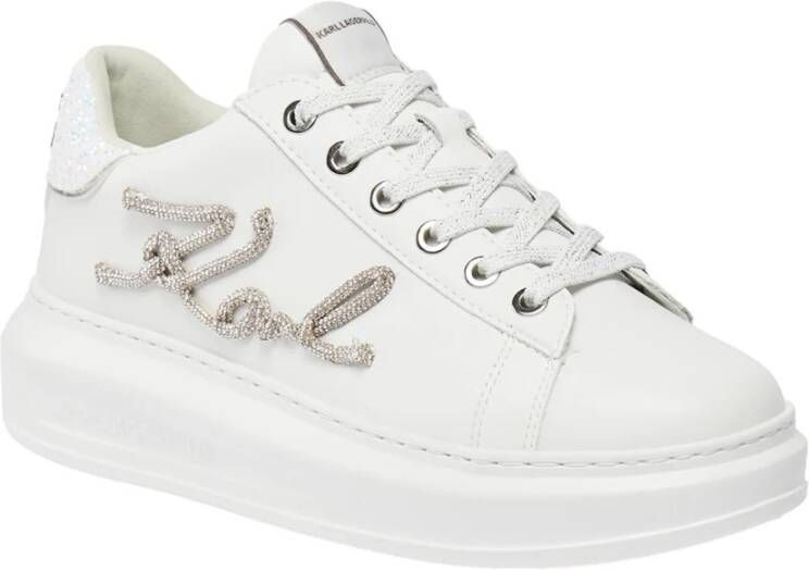 Karl Lagerfeld Witte Sneaker Kapri Kl62510G White Dames