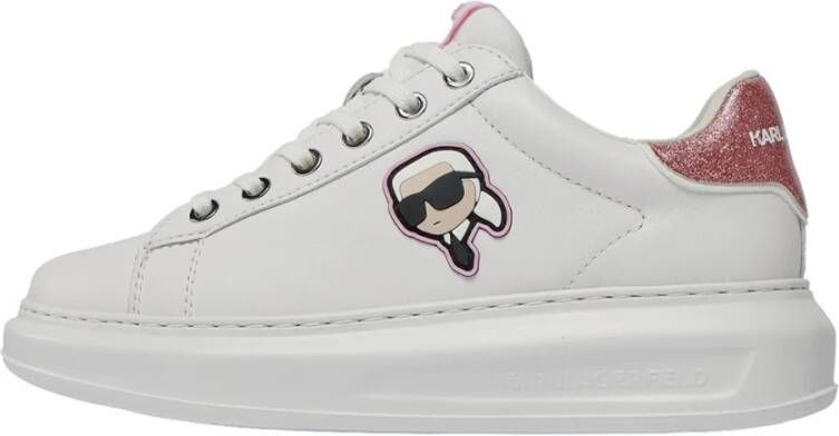 Karl Lagerfeld Witte Sneaker Kapri Kl62530N White Dames