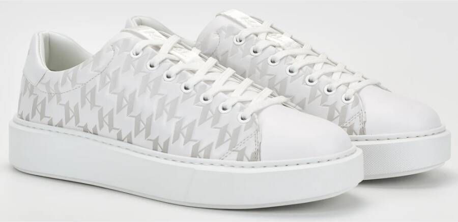 Karl Lagerfeld Witte Sneakers Regular Fit White Heren