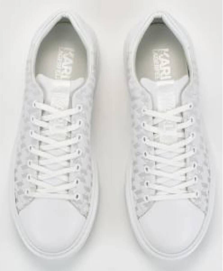 Karl Lagerfeld Witte Sneakers Regular Fit White Heren