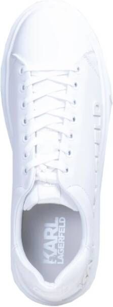 Karl Lagerfeld Witte Veterschoenen Maxi Cup White Heren