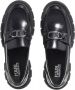 Karl Lagerfeld Zwarte leren loafer met logo-applicaties Black Dames - Thumbnail 4