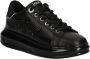 Karl Lagerfeld Zwarte Leren Sneakers Signia Kl62548F Black Dames - Thumbnail 2